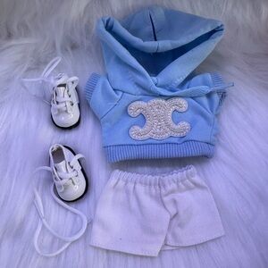 Labubu Monsters Outfit - Blue Cel Hoodie Set